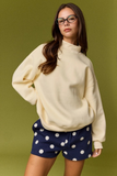 light yellow mock neck sweater