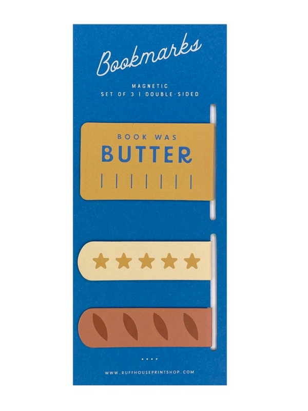 Book was Butter Magnetic Bookmark set