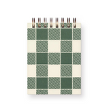 gingham holiday mini jotter notebook