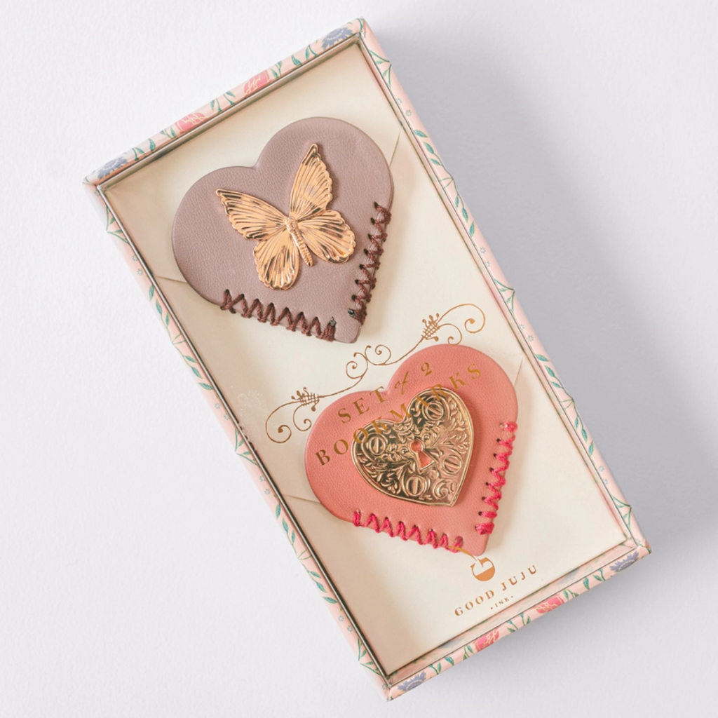 Gold Charm Corner Bookmark Set of 2