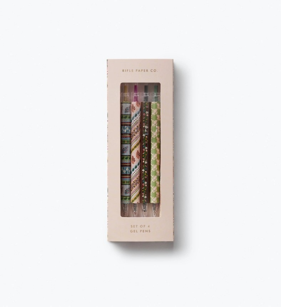 Paisley Gel Pen Set of 4