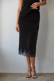 black spandex velvet mini skirt