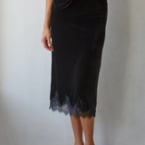 black spandex velvet mini skirt