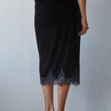 black spandex velvet mini skirt
