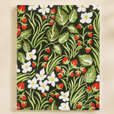 wild strawberry lined journal