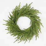 20" soft touch evergreen spruce pine wreath