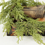 5' mixed cedar real touch garland