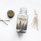 noble fir trees 2" white match jar