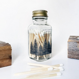noble fir trees 2" white match jar