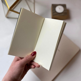 foil embossed lab dog mini saddle stitch notebook