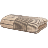 Charcoal Block Quilted Throw 50x60