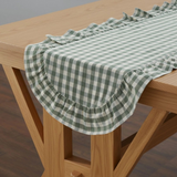 12x48 Green Gingham Table Runner