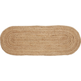 Natural Braided Oval Jute Runner 13x36