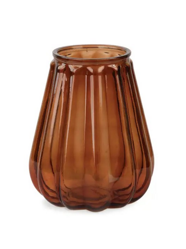 medium amber vase
