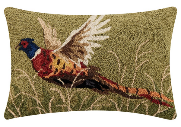 pheasant hook pillow