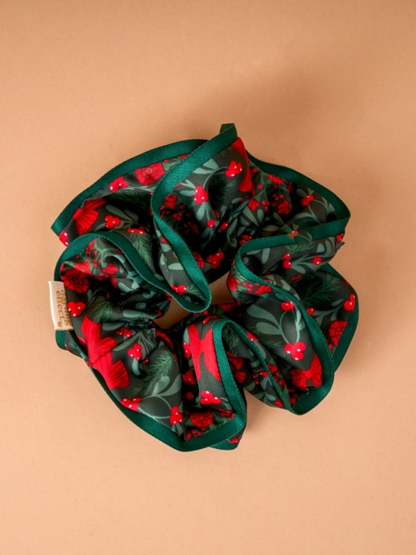 a merry moment ruffle scrunchie