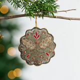 Modern Victorian Embroidered Ornament