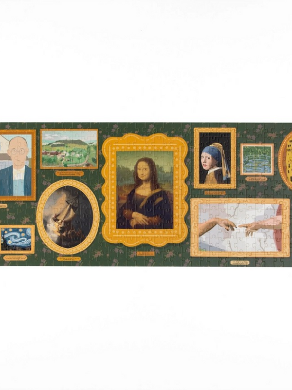 Famous Works of Art - 400 Piece Panoramic Jigsaw Puzzle