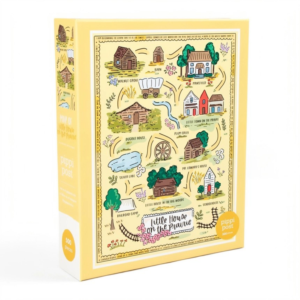 Little House On the Prairie Map - 500 Piece Jigsaw Puzzle