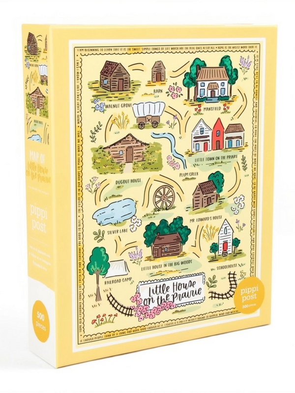 Little House On the Prairie Map - 500 Piece Jigsaw Puzzle