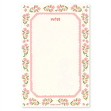 Notes Pink Floral 4x6 Notepad