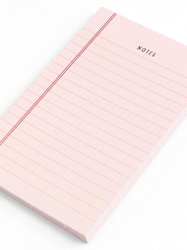 Pink Notes 4x6 Notepad