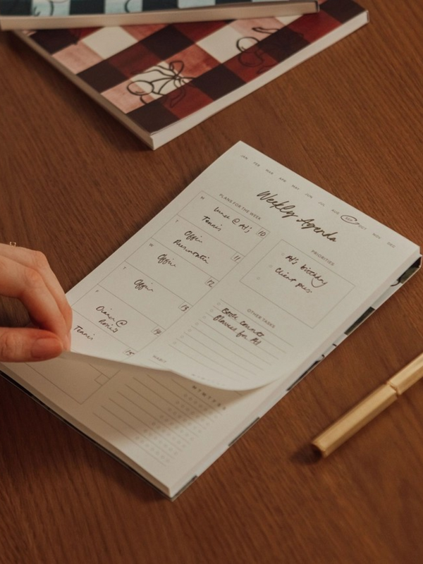 Weekly Productivity Planning Pad, Undated - Picnic