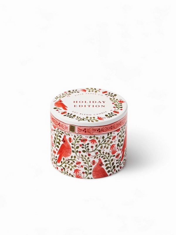 Cardinals Holiday 3 oz Tin Candle