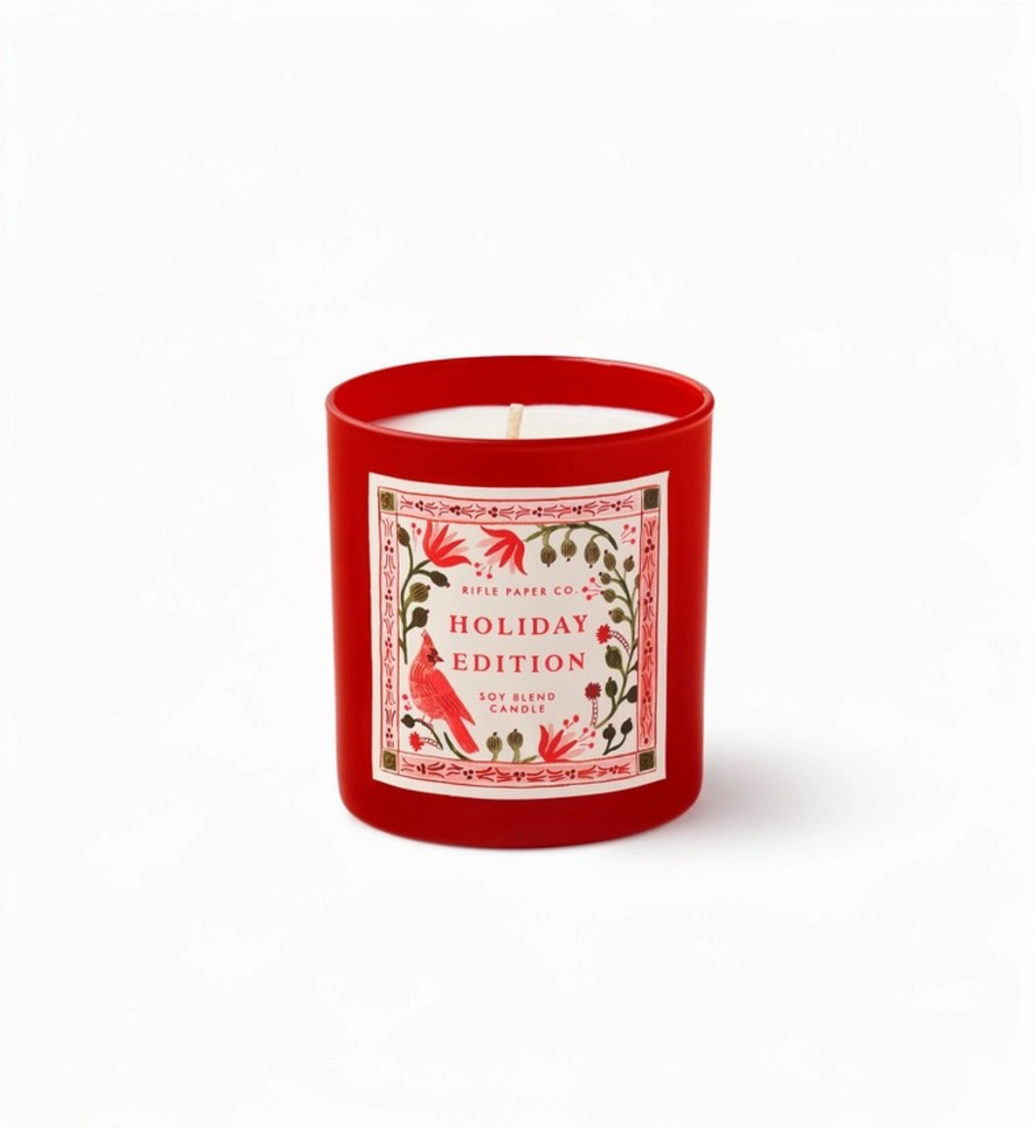 Cardinals Holiday 9.5 oz Glass Candle