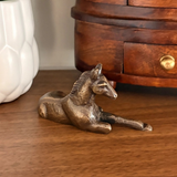 antiqued brass horse figurine