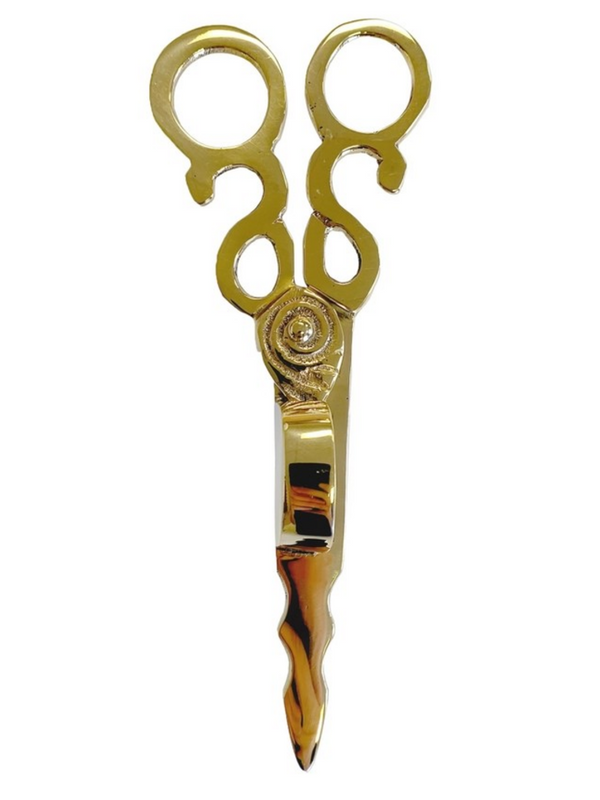 solid brass snuffer scissors