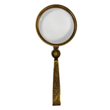 Antiqued Folding Brass Magnifying Glass | Tabletop