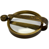 Antiqued Folding Brass Magnifying Glass | Tabletop