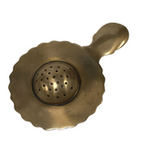 antiqued brass tea strainer