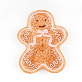 Gingerbread Man Ceramic Dessert Plate, 7 in