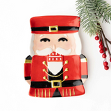 Red Nutcracker Ceramic Dessert Plate