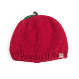 red apple shaped baby/toddler knit beanie