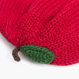 red apple shaped baby/toddler knit beanie
