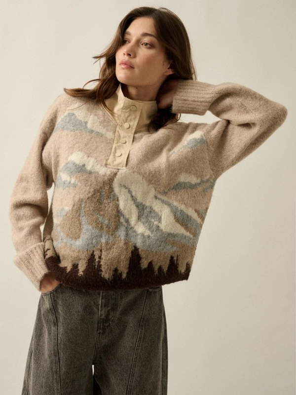 oatmeal landscape sweater