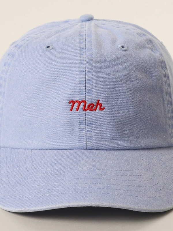 sax blue meh embroidered cotton baseball cap
