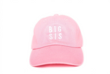 light pink big sis baseball hat