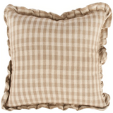 Tan Gingham Pillow