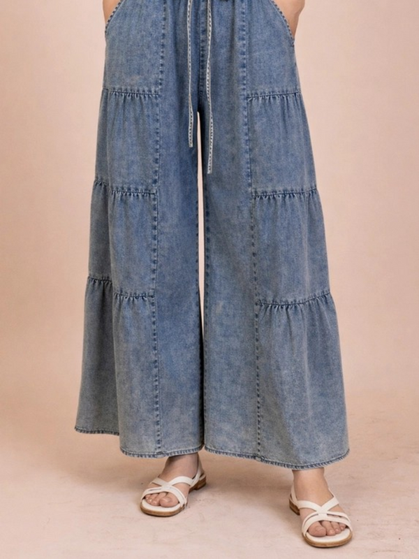 tiered layered pants