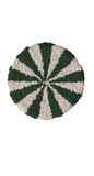 Green 8"Rd Cotton Tufted Candy Shaped Trivet
