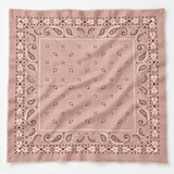 dusty rose bandana oversized square scarf