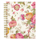 romantic cottage floral spiral bound journal