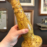 Yellow & Gold Patterned Candleholder