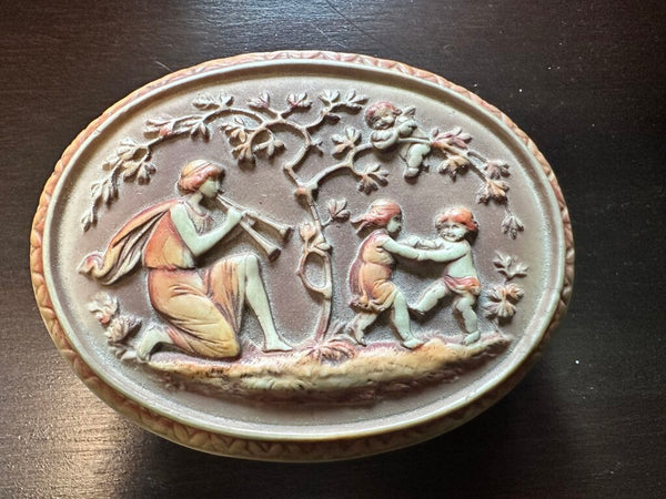 Carved Porcelain Trinket Dish