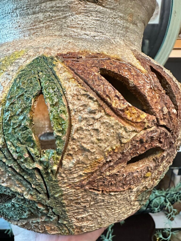 Vintage Cutout Planter Pot