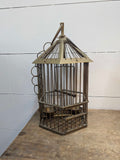 Vintage brass bird cage